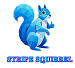 Stripe Squirrel Logo